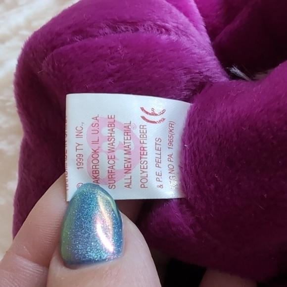 TY Beanie Babies 1999 MILLENNIUM Bear retired vintage TOY BD 1-1-99 - Picture 7 of 8